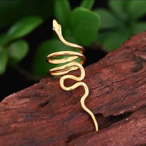 Gold Snake Wrap Ring